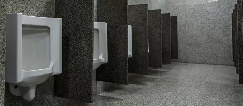 Urinal Divider Installation in Islington, Toronto